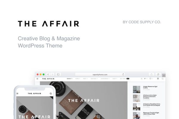 The Affair - for Personal Blogs WordPress Teması