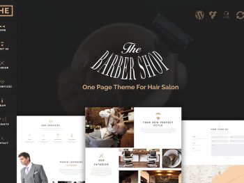 The Barber Shop - One Page Theme For Hair Salon WordPress Teması