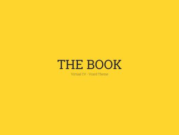 The Book : Personal vCard Template Yazı Tipi