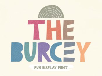 The Burcey - Fun Display Font Yazı Tipi