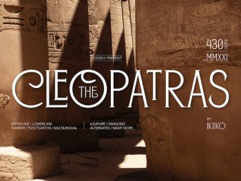 The Cleopatras Typeface Yazı Tipi