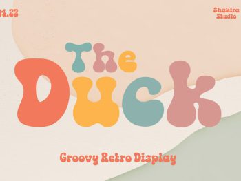 The Duck - Groovy Retro Font Yazı Tipi