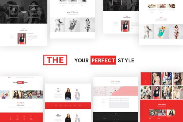The Fashion Model Agency One Page Beauty WP Theme WordPress Teması