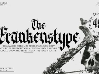 The Frankenstype - Blackletter Type Font Yazı Tipi