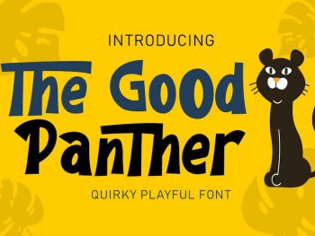 The Good Panther - Quirky Playful Font Yazı Tipi