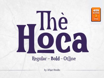 The Hoca – Display Serif Font Yazı Tipi
