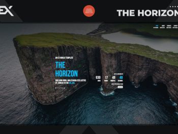 The Horizon - Responsive Coming Soon Page Yazı Tipi