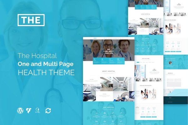 The Hospital - One and Multi Page Health Theme WordPress Teması