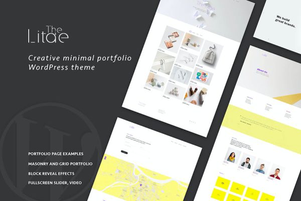 The Litae - Minimal Portfolio WordPress Teması