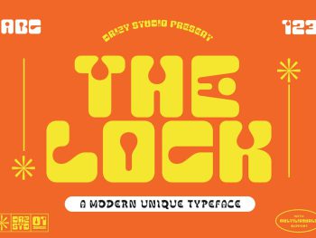 The Lock - Modern Unique Font Yazı Tipi