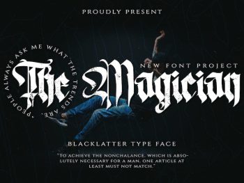 The Magician - Blackletter Typeface Yazı Tipi