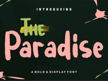 The Paradise | A Bold & Display Font Yazı Tipi