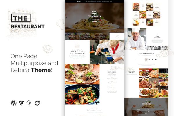 The Restaurant Restauranteur and Catering WP Theme WordPress Teması