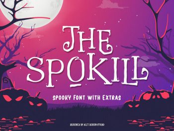 The Spokill Halloween Typeface Yazı Tipi