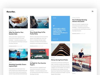 The Writer - Modern  Blog Theme WordPress Teması