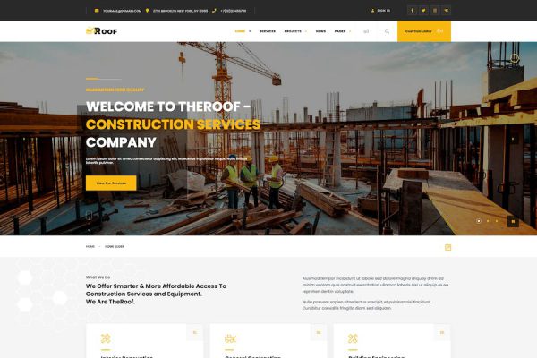 TheRoof – Construction & Renovate WordPress Teması