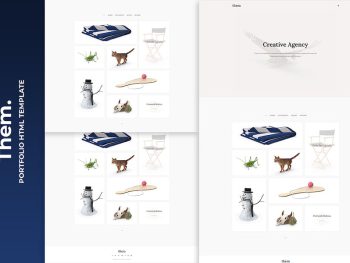 Them - Minimal and Creative Portfolio HTML Templat Yazı Tipi