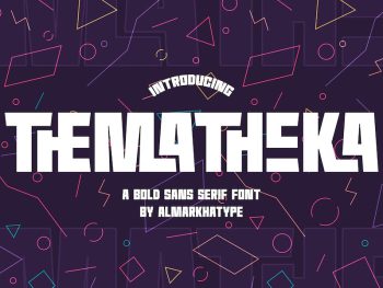 Thematheka - Bold Display Sans Yazı Tipi