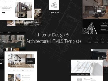 Theratio - Interior Design & Architecture HTML5 Yazı Tipi