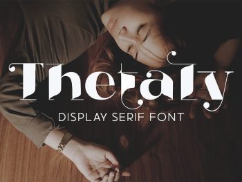 Thetaly - Display Serif Font Yazı Tipi