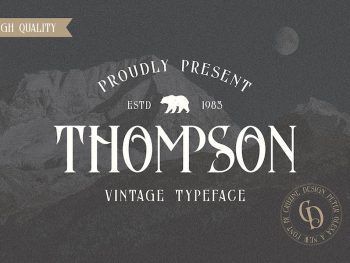 Thompson Vintage Font Yazı Tipi