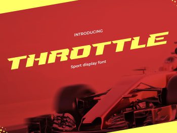 Throttle - Modern Racing Sport Font Yazı Tipi