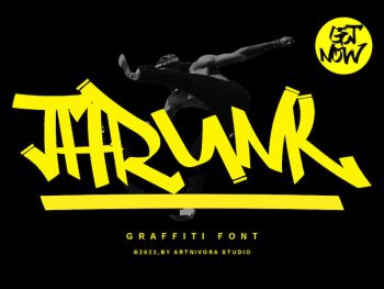 Thrunk -Graffiti Font Yazı Tipi