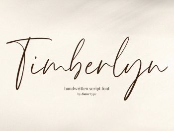 Timberlyn-Modern Script Font Yazı Tipi