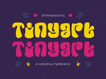Tinyart - A Groovy Typeface Yazı Tipi