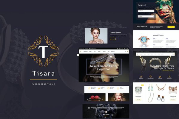 Tisara Jewelry WooCommerce Theme WordPress Teması