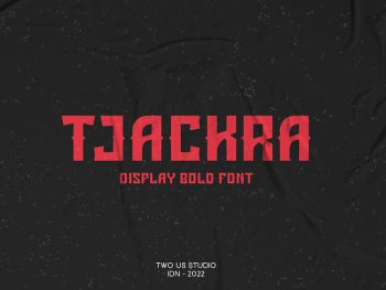 Tjackra - Display Typeface Yazı Tipi