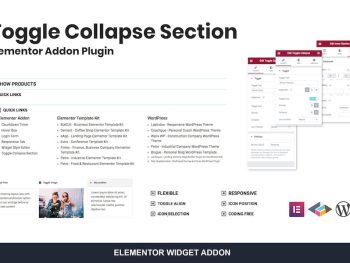 Toggle Collapse Section Elementor Addon WordPress Eklentisi