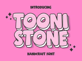 Toonistone Handcraft Yazı Tipi