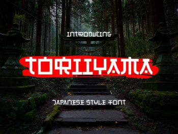 Toriiyama - Japanese Style Font Yazı Tipi