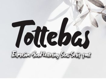 Tottebas - Hand Lettering Font Yazı Tipi