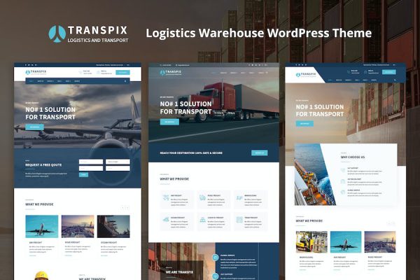 Transpix - Logistics Warehouse WordPress Teması