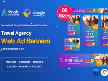Travel Agency Banners Ad D57 - GWD & PSD Yazı Tipi