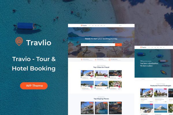 Travlio - Travel Booking WordPress Teması