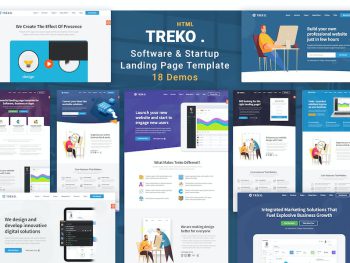 Treko - Startup and Software Landing Page template Yazı Tipi