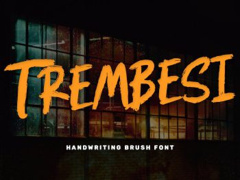 Trembesi - Handwriting Brush Font Yazı Tipi