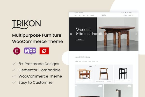 Trikon - Multipurpose Furniture WooCommerce Theme WordPress Teması
