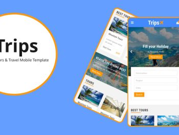 Trips - Tours and Travel Mobile Template Yazı Tipi