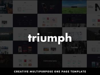 Triumph - Creative Multipurpose One Page HTML Temp Yazı Tipi