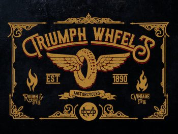 Triumph Wheels Yazı Tipi