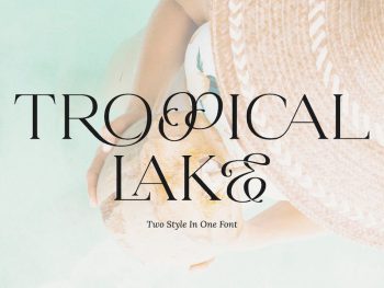 Tropical Lake - Two Style In One Font Yazı Tipi