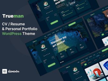 Trueman - Personal Portfolio Elementor WordPress Teması