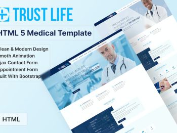 Trustlife - Medical and Health Landing Page Yazı Tipi