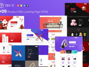 Tryit - Product Offer Landing Pages HTML Template Yazı Tipi