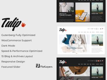 Tulip - Responsive  Blog Theme WordPress Teması