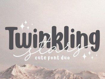 Twinkling Stars - Cute Font Duo Yazı Tipi
